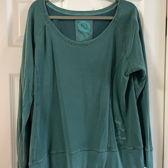 Life Is Good Tops - Women's Teal Long Sleeve Top